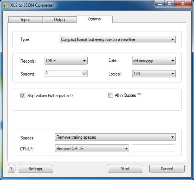 XLS to JSON Converter